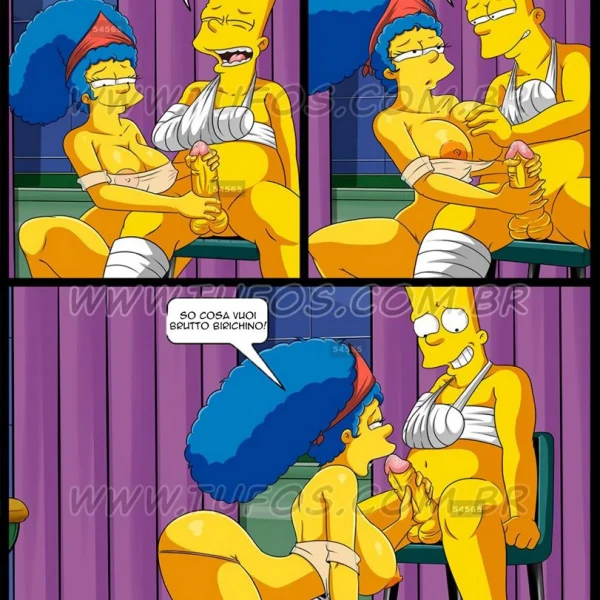 Hentai Simpson - Bart ferito  (7/11)